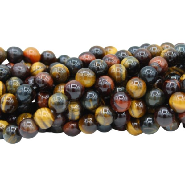 Mixed Tiger Eye - 8mm Round - 39cm Strand