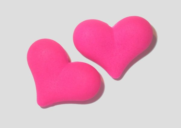 Heart - 20 x 17mm - Neon Pink