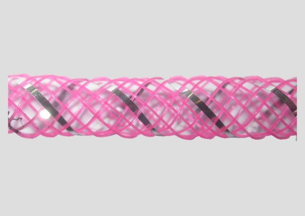 Nylon Mesh Tubing - Hollow - 4mm - Pink - Price per meter