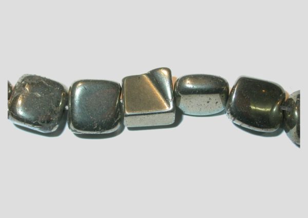 Pyrite - Nugget - 12mm - 19cm Strand