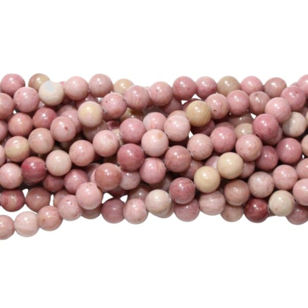 Rhodonite - 6mm Round - 39cm Strand