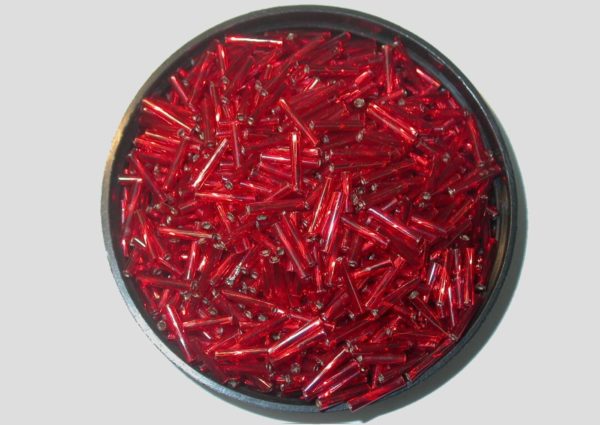 Red Silverlined - Twist - Price per gram - Czech Made