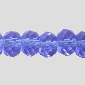 Rondelle - Faceted - 6 x 4mm - Sapphire - 16cm Strand