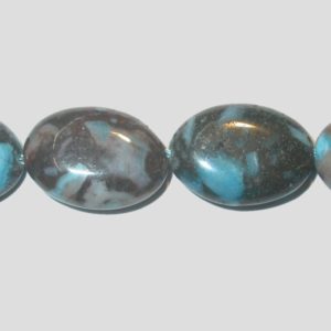 Agate - 18 x 13mm Flat Oval - 20cm Strand