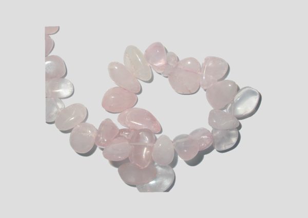 Rose Quartz Smooth Nugget - 39cm Strand