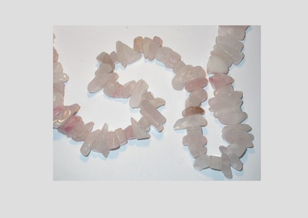 Rose Quartz Large Chip - 36 inch Strand