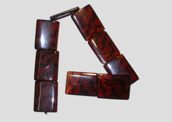 Tibet Agate - Rectangle - Print - 38cm Strand