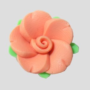 Flower / Leaf - 20mm - Apricot