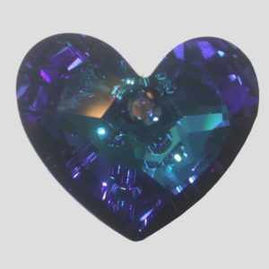 Truly In Love Heart - 28mm - Bermuda Blue