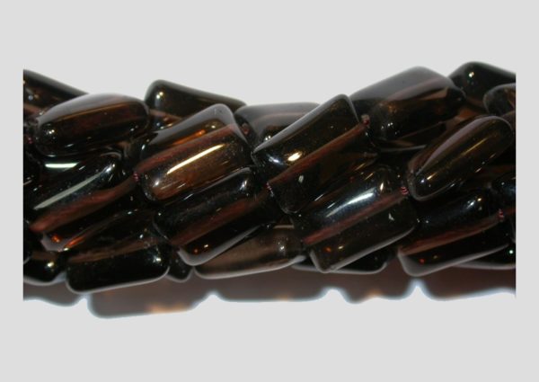 Smokey Quartz - 11mm Rectangle - 40cm Strand