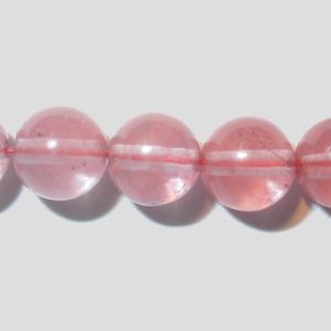 Pink Watermelon - 8mm Round - 40cm Strand