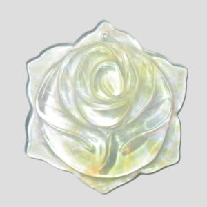 Yellow Moonstone - 35mm Flower Pendant