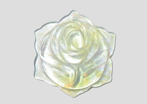 Yellow Moonstone - 35mm Flower Pendant