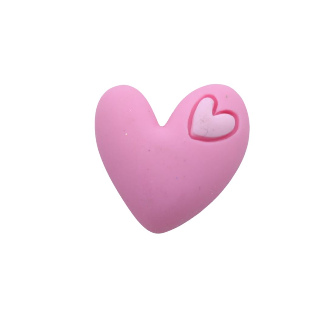 Heart – 20mm – Pink – Bead, Trimming & Craft Co